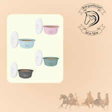 Müsli-Schale mit Deckel für Reitsport Pferde Stallbedarf  Pferdepflege