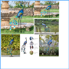 Metallpfau-Statue | 61cm |