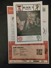 RWE Rot Weiss Erfurt - Hertha BSC Berlin II 2024/25 RL Ultra Fanzine + used Tick