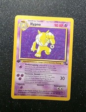 Pokemon Karte Hypno 23/62 Fossil Deutsch 1. Edition