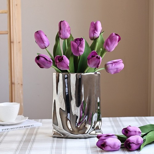 Seidentulpen kunstblumen - 5,