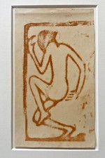 Christian Rohlfs "zwei Tanzende, 1913/25", Prov. Paul Vogt, Echtheitszertifikat