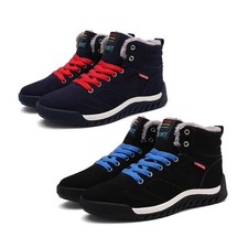 JACKSHIBO Warm Gefüttert Stiefel Schneeschuhe Winterboots Stiefeletten Schuhe