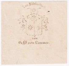 Exlibris C. W. v. Raumer -