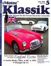 4) Motor Klassik 05/1988 - Sunbeam Rapier III mit 78 - Sunbeam Tiger mit 164PS b