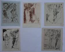 Horst Janssen -Konvolut von 5