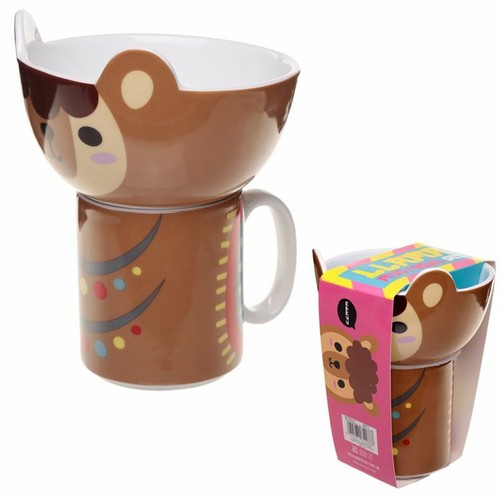 Kinder geschirr set lama - kinder,