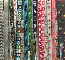 Webband Farbenmix divers. Motive Meterware