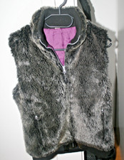 Weste Damen Größe 170/176 Fellimitat gefüttert Reißverschluss Taschen