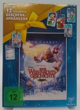 Eine Weihnachtsgeschichte Jim Carrey mit Pappschuber und Anhänger Disney  DVD