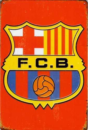 Blechschild barcelona - blechschild, fc