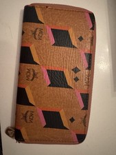 MCM Geldbörse Cognac Leder