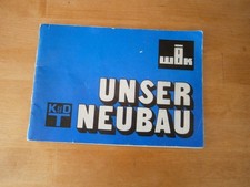 "Unser Neubau" DDR Fachbuch / Ratgeber Wohnungsbaukombinat Karl Marx Stadt 1981