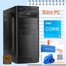 Homeoffice PC Intel i3 13100 8GB DDR4 1000 GB SSD 2TB HDD Win 11 Office 2019