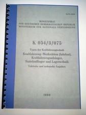 NVA KATALOG WERKSTÄTTEN(fahrbar),ANHÄNGER,TECHNIK,URAL,IFA W50,TATRA,UAZ,ROBUR