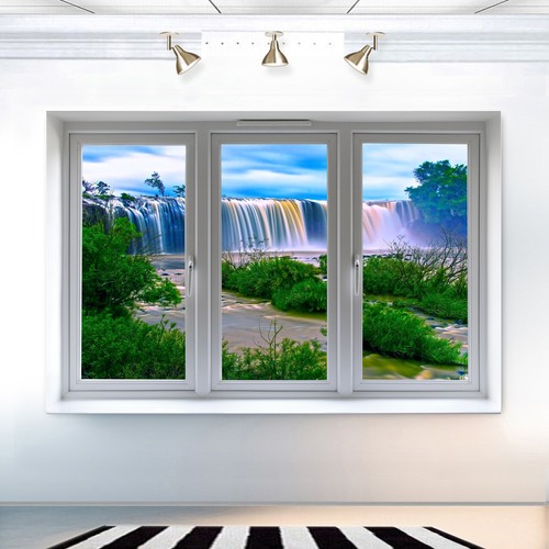 Leinwand bild wasserfall - leinwand,