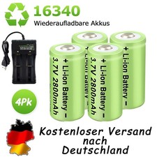 4PACK 2800mAh CR123A 16340