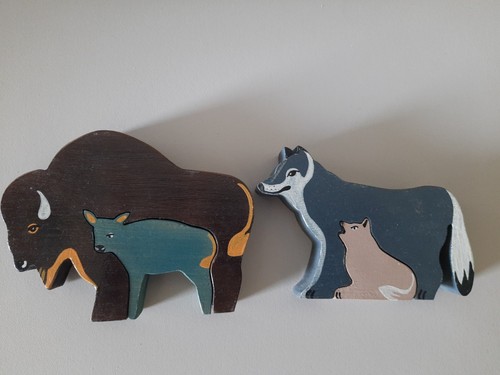 Steckfiguren aus holz - aus,