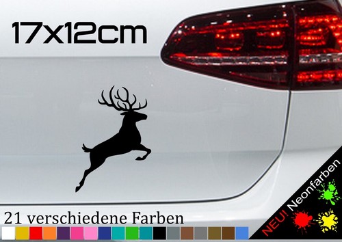 Jumping deer sticker kleber - jumping,