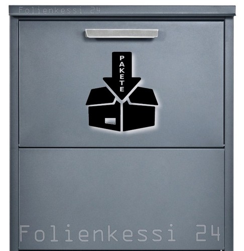 Paketbox aufkleber post dhl - paketbox,