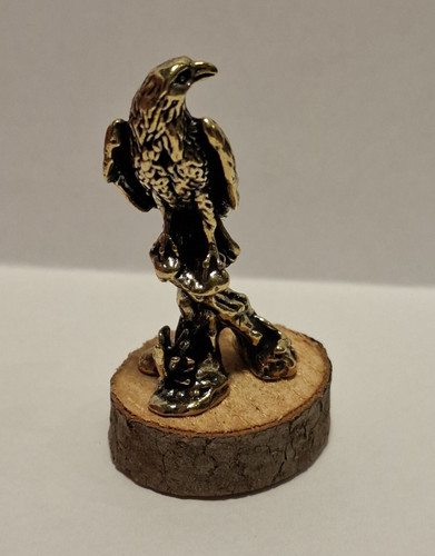 Metallfigur adler goldfarben - metallfigur, adler,