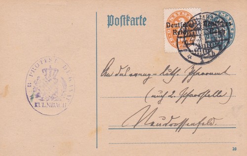 1921 deutsches reich - ak,