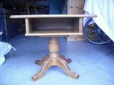 Fernsehtisch mit Drehfuß, massiv Holz, Rustikal / Altdeutsch!