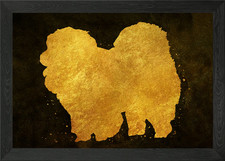 Chow Chow Hund gerahmtes