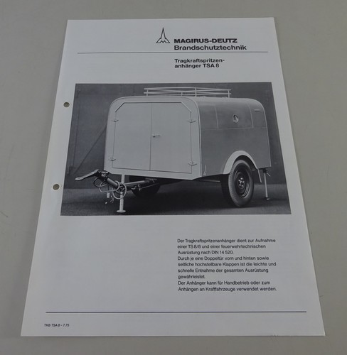 Prospektblatt magirus deutz - prospektblatt, magirus-deutz