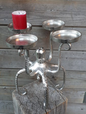 34cm Silber Metall 4 Arm