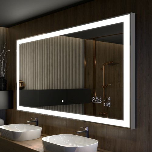 Badspiegel mit led - badspiegel,