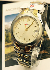 Elegante Damenuhr swiss made Edelstahl gut lesbar M-WATCH von MONDAINE 28 mm 