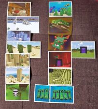 Panini Minecraft Treasure Sticker 2021 17 Stück auch Holo Gold 40 Turtle Creeper