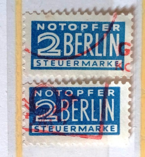 Steuermarken notopfer - 2,