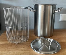 Fissler Topf Spargeltopf 4 Liter mit Sieb Einsatz und Deckel Edelstahl