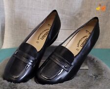 DAMEN Echt Lederschuhe Slipper Halbschuhe Pumps von Fasan schwarz