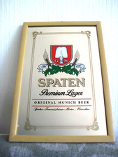 Originaler Alter Werbe-Spiegel "SPATEN PREMIUM LAGER BRAUEREI MÜNCHEN" Werbung