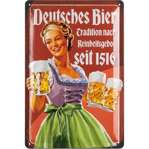 Blechschilder retro bier bar - blechschilder,