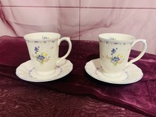 2x Kaffeebecher mit Untertasse