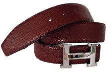 NEU GH Wendegürtel Gürtel Schnalle H H-Silber