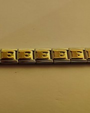 Italian Charms Buchstabe E - 9-mm Module Edelstahl auch für Nomination