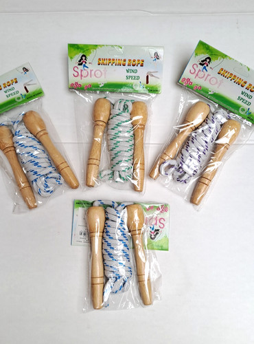 Springseil mit holzgriff - 4,