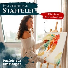 Staffelei Atelierstaffelei Holz Standstaffelei Holzstaffelei Buchenholz Dreifuss