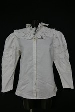 Gr.44 Trachtenbluse weiß