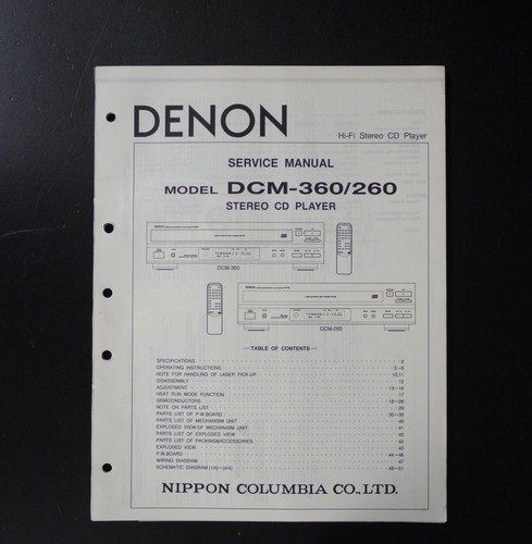 Original denon dcm 360 - denon, dcm-360/260