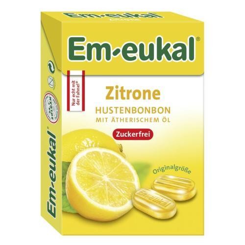 Eukal bonbons zitrone - 2x, em-eukal
