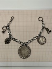 Uhrkette Münzkette   Antik