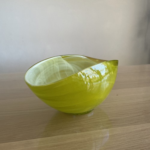 Glas schale gelb - glas,