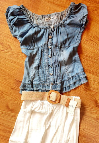 Hello kiss jeans sexy bluse - jeans:,