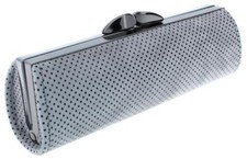 Graues Echtleder-Brillenetui /